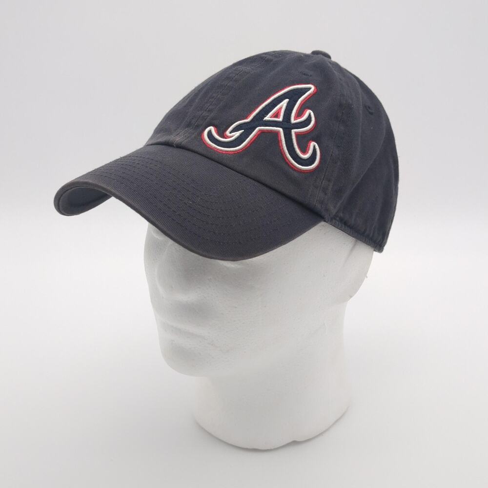 Atlanta Braves Hat Cap Mens Medium Navy MLB Baseball 47' Twins The Franchise